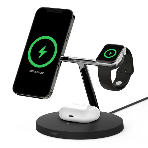 BOOSTCHARGE PRO 3-in-1 Wireless Charging Stand (Photo: Business Wire)