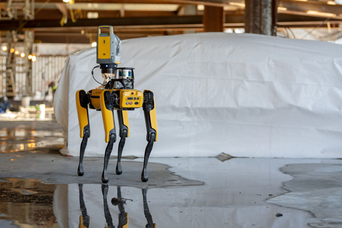 Boston Dynamics selected Velodyne Lidar’s sensors to provide perception and navigation capabilities for its highly mobile robots, which are capable of tackling the toughest robotics challenges. Pictured here: Boston Dynamics’ Spot mobile robot equipped with a Velodyne lidar sensor. (Photo: Boston Dynamics)
