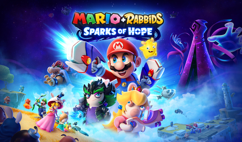 Mario + Rabbids Sparks of Hope rockets onto the Nintendo Switch system on Oct. 20. (Graphic: Business Wire)
