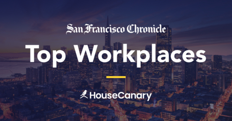 HouseCanary Named Top Workplace in the Greater Bay Area by The San Francisco Chronicle (Graphic: Business Wire)