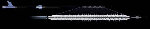 The Temporary Spur Stent System is a novel device with a patented retrievable stent system. It is designed to allow for increased uptake of antiproliferative drugs and to facilitate acute luminal gain, without leaving anything behind. (Authorized for use in clinical trials in the EU) (Photo: Business Wire)
