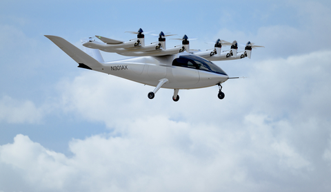 Archer's Maker test aircraft in flight (Photo: Business Wire)