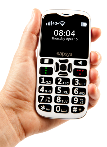 The accessible MiniVision2+ Cell Phone has been designed for individuals who are blind or visually impaired. The easy-to-use phone offers a tactile keypad with large buttons and a voice guide that reads aloud anything that's on the screen such as the caller's name, contacts, or text messages. Using voice control users can make phone calls, add contacts or send text messages. For low vision users, characters can be significantly enlarged and presented in various color combinations. (Photo: Business Wire)