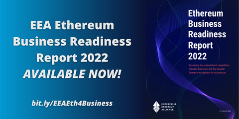 The EEA Ethereum Business Readiness Report 2022 is available to download free of charge at https://bit.ly/EEAEth4Business. (Graphic: Business Wire)