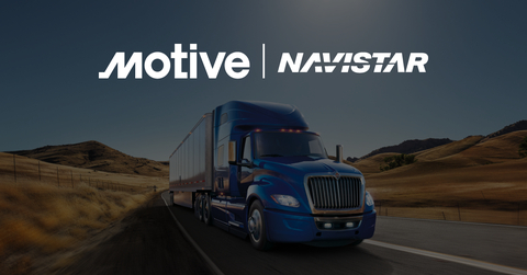 Motive and Navistar partner to equip fleet operators with robust vehicle telematics data and insights (Graphic: Business Wire)