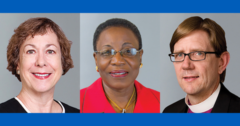 thumbnail The Church Pension Fund (CPF), a financial services organization that serves The Episcopal Church, announced the election of Canon Kathryn McCormick as Chair of its Board of Trustees (CPF Board) effective upon the close of the General Convention. She succeeds the Rt. Rev. Thomas J. Brown, who served as Chair since 2018. In addition, Canon Rosalie Simmonds Ballentine, Esq. was elected as one of two Vice Chairs, and the Rt. Rev. Brian N. Prior (subject to his re-election to the CPF Board) was re-elected Vice Chair. (Photo: Business Wire)