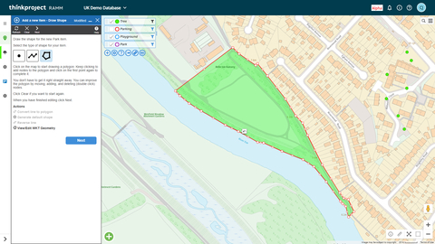 Assets as points, lines or polygons geometry, can be effortlessly created and amended as through RAMM’s spatially focused interface using a selection of standard base maps. RAMM also supports custom map feeds to allow the user to use their own datasets. (Photo: Business Wire)