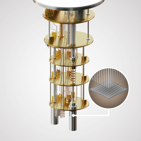 thumbnail Render of OQC'S 8 qubits processor, Lucy. (c) Oxford Quantum Circuits