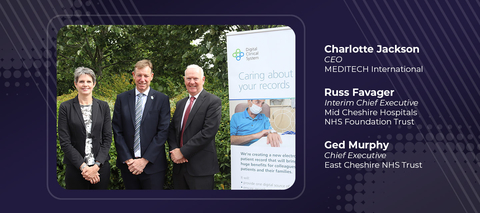East Cheshire NHS Trust and Mid Cheshire Hospitals NHS Foundation Trust sign for MEDITECH Expanse. (Graphic: Business Wire)