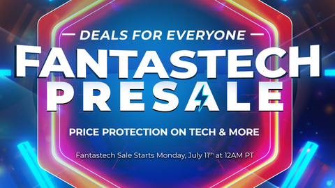 Newegg's FantasTech Presale is under way with new deals appearing daily and hundreds of deals on gaming PC systems, PC components, entertainment and other tech products. (Graphic: Business Wire)