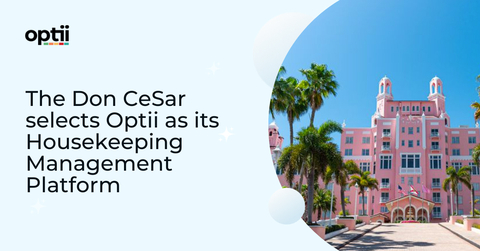 The Don CeSar in Florida has selected Optii as its housekeeping management solution. (Graphic: Business Wire)