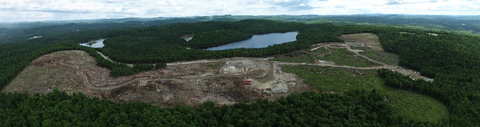 Aerial view of the Matawinie site in June 2022. (Photo: Business Wire)