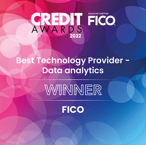 FICO won the Credit Award for Best Technology Provider - Data Analytics (Graphic: FICO)