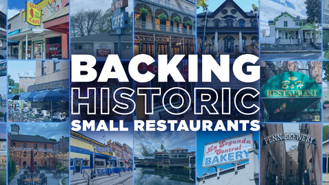 Backing Historic Small Restaurants - program collage (Photo: Business Wire)