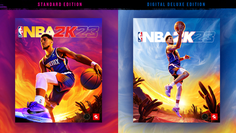 2K today revealed the full roster of cover athletes for NBA® 2K23, the latest iteration of the top-rated and top-selling NBA video game simulation series of the past 21 years*. Phoenix Suns’ shooting guard, three-time NBA All-Star, and 2021-22 Kia All-NBA First Team selection, Devin Booker, is featured on this year’s Standard Edition and cross-gen Digital Deluxe Edition. The iconic Michael Jordan – a six-time NBA Champion and five-time Kia NBA Most Valuable Player and known as one of the greatest basketball players of all time – appears on the NBA 2K23 Michael Jordan Edition and the brand-new NBA 2K23 Championship Edition. (Graphic: Business Wire)