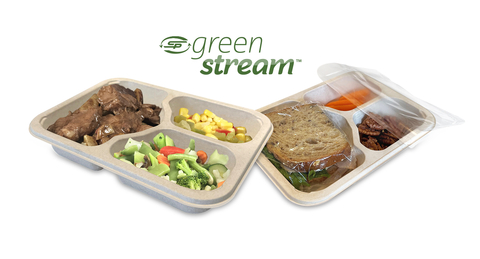 Made from natural plant fibers, GreenStream™ Pulp Trays provide an alternative to plastic trays for packaged meals (Photo: Business Wire)