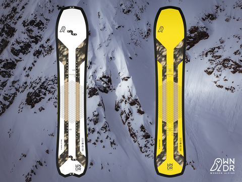 The all-new BelleTour splitboard and BelleAire solid. Image: Carson Meyer