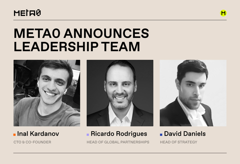 meta0 announces a leadership team of senior gaming, entertainment, and legal executives. (Photo: Business Wire)