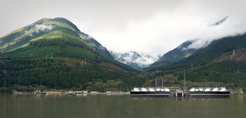 original Woodfibre LNG will be powered by clean, renewable hydroelectric power. (Photo: Business Wire)