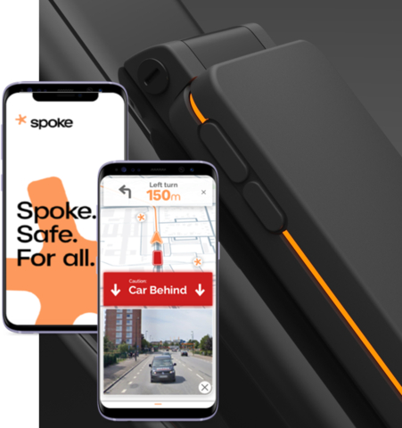 With T IoT, Spoke aims to improve awareness between bicyclists and motorists worldwide (Photo: Business Wire)
