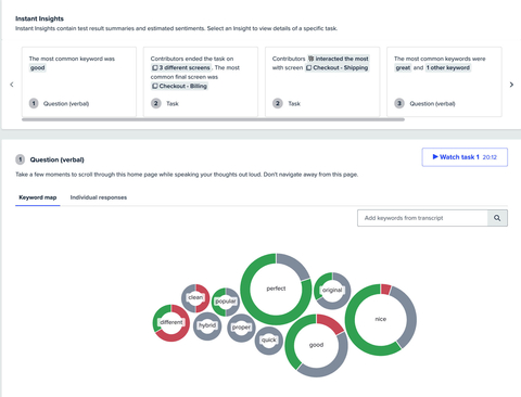 original UserTesting's Instant Insights accelerates time to key customer insights by using data-driven automations and machine learning (Graphic: Business Wire)