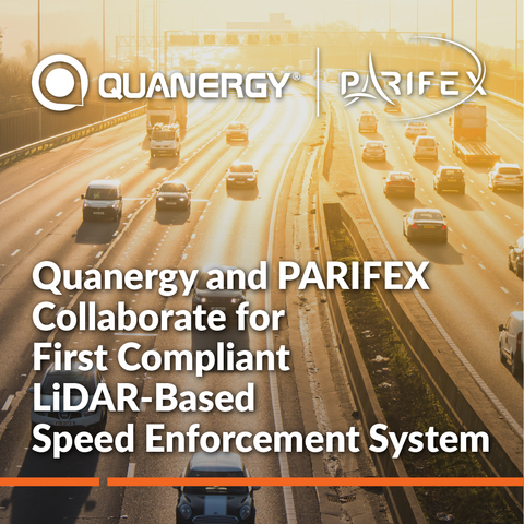 thumbnail Quanergy and PARIFEX Collaborate for First Compliant LiDAR-Based Speed Enforcement System (Graphic: Business Wire)