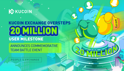 KuCoin Exchange Oversteps 20 Million User Milestone (Photo: Business Wire)