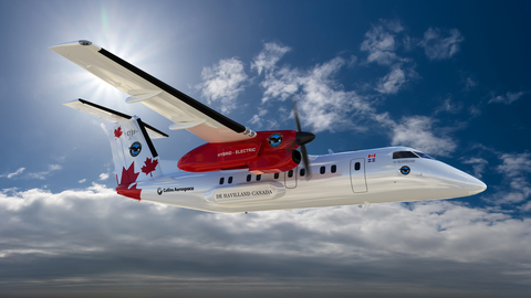 original The Pratt & Whitney Canada Regional Hybrid-Electric Demonstrator is based on a De Havilland Canada Dash 8 experimental aircraft (Photo: Business Wire)