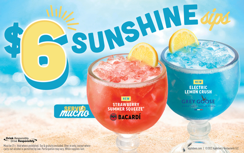 Relax and soak up the sun with the latest Mucho Cocktails - Strawberry Summer Squeeze® and Electric Lemon Crush - made with premium spirits (Graphic: Business Wire)