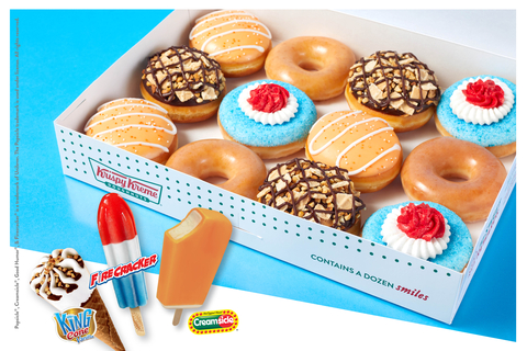 Beginning July 18, fans can enjoy three new doughnuts inspired by iconic ice cream truck treats. (Photo: Business Wire)