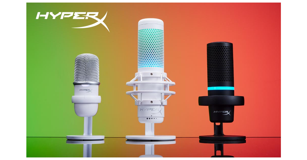 HyperX announces new DuoCast Microphone, white colourways for