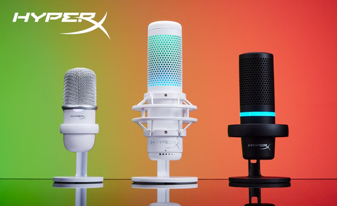 HyperX Announces New DuoCast Microphone and White Colorways for QuadCast S and SoloCast Microphones. (Photo: Business Wire)