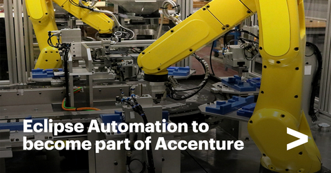 Accenture agreed to acquire Eclipse Automation, a provider of customized manufacturing automation and robotics solutions headquartered in Cambridge, Ontario, Canada. (Photo: Business Wire)