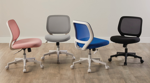 The compact design of the Realspace® Adley Task Chair is great for students learning from home or a dorm room. (Photo: Business Wire)