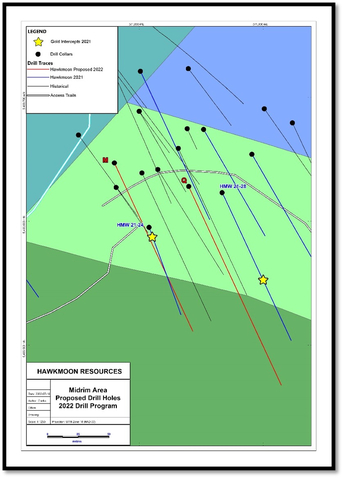 thumbnail Proposed drill holes for the Midrim area (Graphic: Business Wire)