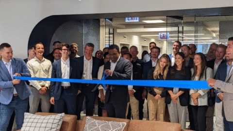 original Cleo's new downtown Chicago office ribbing cutting