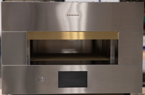 The first Monogram Smart Flush Hearth Oven built at CoCREATE Stamford. (Photo: GE Appliances, a Haier company)