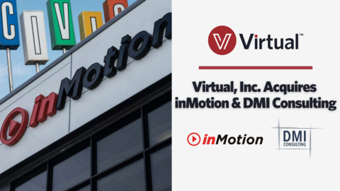 original Virtual, Inc. announced today that it has acquired award-winning digital marketing agency inMotion DVS, Inc. of Ottawa, Canada. In addition to inMotion, Virtual announced that it has acquired DMI Consulting, a Massachusetts-based event production management firm. (Photo: Business Wire)