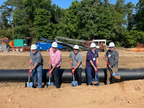 The Quantum Loophole team broke ground on the company’s massive QLoop network, a 43-mile hyperscale fiber ring offering capacity for more than 200,000 strands of fiber, connecting the company’s 2,100+ acre Quantum Frederick data center development site in Maryland to the Ashburn, Virginia ecosystem. (Photo: Business Wire)
