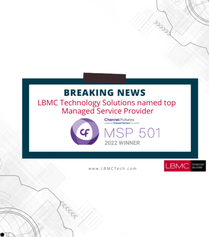 thumbnail LBMC Technology Solutions is excited to announce it has been named as one of the world’s premier managed services providers in the prestigious 2022 Channel Futures MSP 501 rankings. (Graphic: Business Wire)