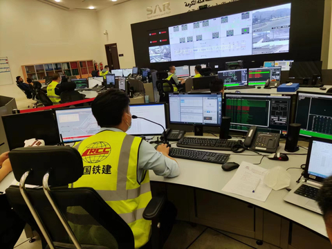 Hytera dispatching system in the control center of Makkah Metro (Photo: Business Wire)