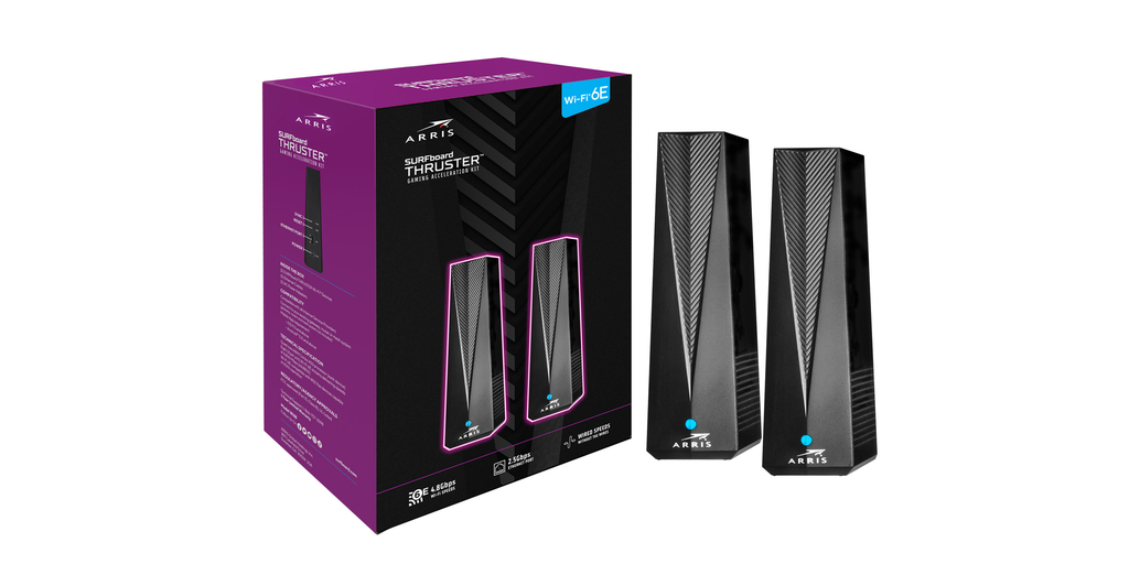 CommScope Enters Wi-Fi 6E Retail Market with Launch of Two New ARRIS  Products: SURFboard Thruster Gaming Acceleration Kit & SURFboard Wi-Fi 6E  Network Upgrade Kit