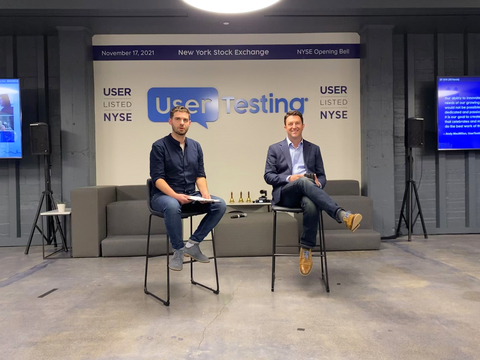 original Nick Murray, Host and Co-Director Startup Grind Scotland and Andy MacMillan, CEO of UserTesting (Photo: Business Wire)