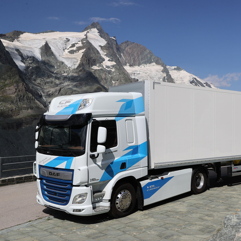 DAF CF Electric Truck on Grossglockner Alpine Road (Photo: Business Wire)