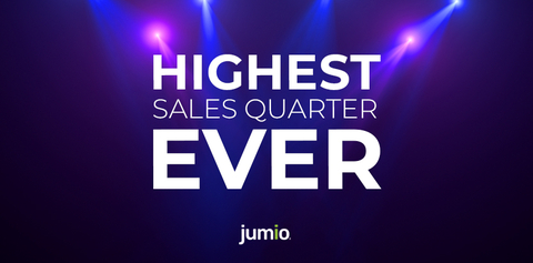 Jumio, the leading provider of orchestrated end-to-end identity proofing, eKYC and AML solutions, today announced the highest sales of any quarter in the history of the company. (Graphic: Business Wire)