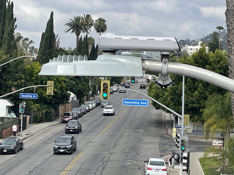 UbiHub installation in West Hollywood, CA. Photo courtesy of Yunex, a Siemens Company