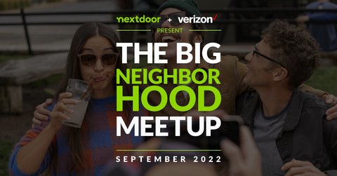 original Nextdoor and Verizon call on neighbors nationwide to join the Big Neighborhood MeetUp (Graphic: Business Wire)