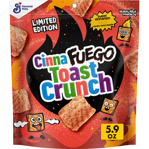 Cinnamon Toast Crunch is turning up the heat and making its spicy debut with new CinnaFuego Toast Crunch, setting snacking on fire with delicious, sweet and spicy flavors sure to get the family’s tastebuds dancing. (Photo: Business Wire)