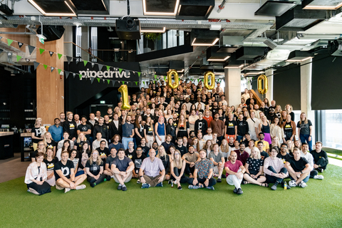 original Pipedrive's diverse team represents over 50 nationalities across ten offices worldwide (Photo: Business Wire)