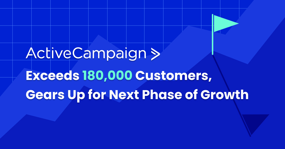 ActiveCampaign Exceeds 180,000 Customers, Gears Up for Next Phase of Growth